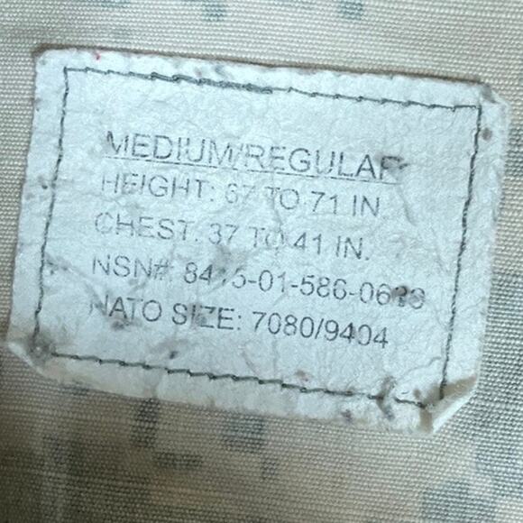 Military Army Combat Mens Coat Green Camouflage Uniform Digicam Medium Regular - Picture 6 of 13